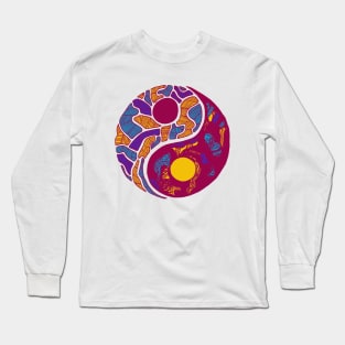 Triad Abstract Yin Yang Long Sleeve T-Shirt